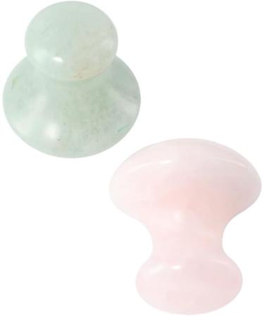 Vctitil Gua Sha Board & Mushroom Roller - Premium Skin Care Face Tools for Eyes & Neck | Pink & Green Options - Buy Online on SooperMarket.com