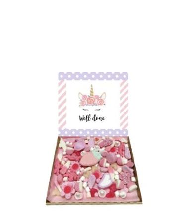 Well Done Unicorn Gift Pick n Mix 300g Sweets Selection Box Sweet Hamper Candy Present Congratulations