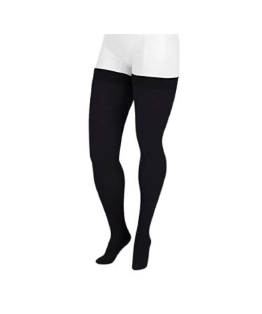 Juzo 3511 dynamic (varin) soft closed toe stockings with sili dot tone 20-30 mm Hg for men II Black