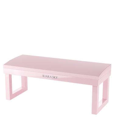 Kiara Sky Professional Nails Arm Rest for Manicure & Pedicure Technician Stations - Acetone Resistant & Waterproof (Pink)