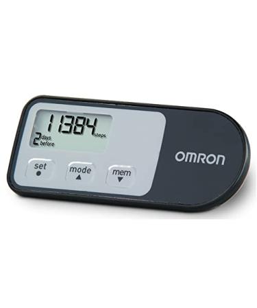Omron Tri-Axis Alvita Optimized Pedometer - Features 4 Activity Modes - Black, HJ-321