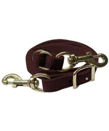 Showman Premium Nylon Easy Adjust Tie Down Strap in Brown - Durable & Adjustable - Buy Online on SooperMarket.com
