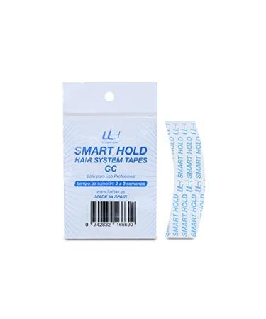 Adhesive Tape for Wigs and Hair Prosthetics - Smart Hold: Flexible and Gentle Adhesive Tape - Strong Adhesive Power - Resilient and Extra Strong Hold up to 4 Weeks - Curved CC Shape - LuxHair