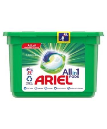 Airel Original All in 1 Pods Washing Liquid Capsules 19 Washes||Lifts Stains