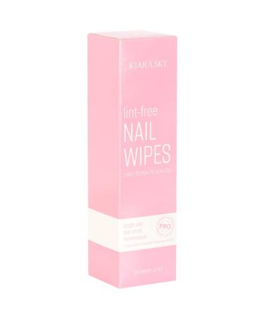 Kiara Sky 100% Lint Free Nail Wipes to Soak Off Acrylic Gel Nail Polish - Lint Free Nail Wipes Soft Gel Nail Polish Remover Pads Absorbable Eyelash Extension Glue Cleaning Wipes
