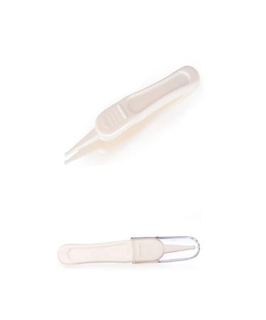 Hemoton 2pcs Cleaning Tools Baby Ear Cleaner Ear Cleaners Newborn Cleaning Plastic Tweezers Cleaning Gadgets Baby Nasal Tweezers Navel Tweezer Nose Clip Nose Tweezer Ear Pick Toiletries