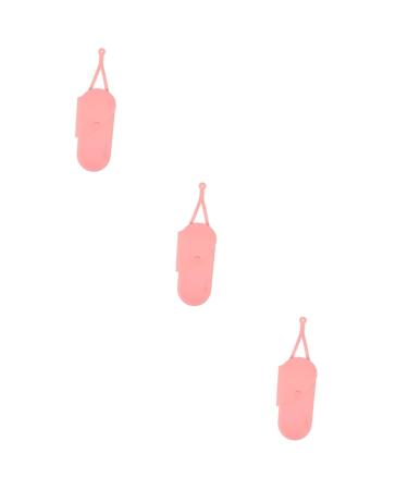 Baluue 3pcs Curling Iron Storage Bag Storage Bags Curlers Hair Curler Hair Crimper Pink 29.50X13.50X2.00CMx3pcs Pinkx3pcs