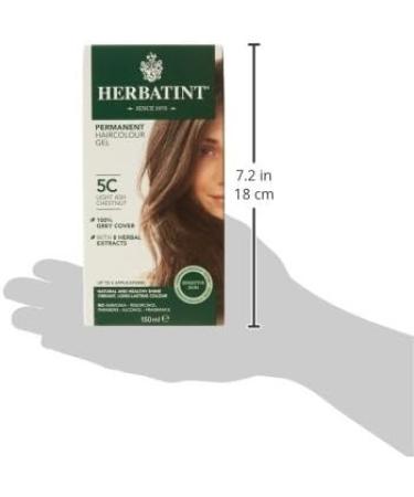 Herbatint 5C Light Ash Chestnut Hair Dye - Natural Hair Color - Buy Online on SooperMarket.com