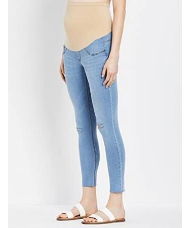Motherhood Maternity Indigo Blue Stretch Secret Fit Belly Ankle Denim Jegging Jeans XS Cornflower Light Wash - Maternity Jeans - Buy Online on SooperMarket.com