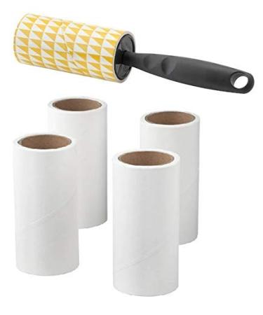IKEA BASTIS lint rollers with 40 self-adhesive peel-off sheets each grey handle - set of 4