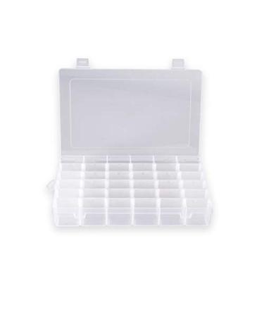 Plastic Organizer Container Box 36 Compartments Jewelry Storage Box with Adjustable Dividers (1 Pack)