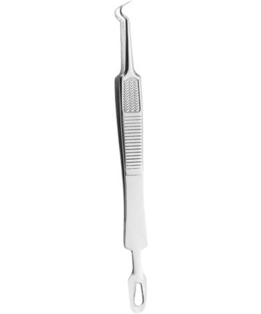 FOYTOKI 6 Pcs Clip Pimple Tweezers Mole Removal Scissor Blackhead Tweezers Kit Silver Stainless Steel - Buy Online on SooperMarket.com