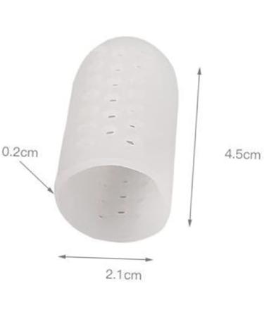 BESPORTBLE Silicone Gel High Heel Protectors - 6 Pairs/12pcs Toe Caps for Running & Protection Tools - White 4.5X2.1 cm - Buy Online on SooperMarket.com