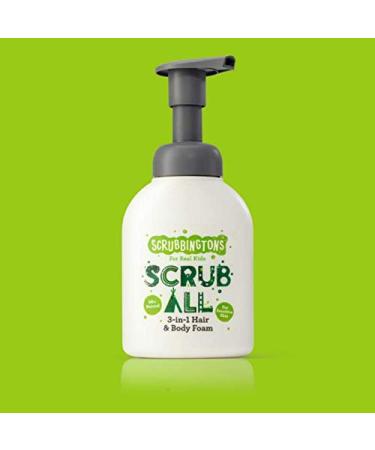 Scrubbington's Scrub All 3-in-1 Shampoo Conditioner & Body Wash Foam for Sensitive Skin - 200ml | Best Kids Bath Care - Buy Online on SooperMarket.com