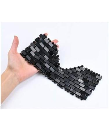 Amethyst Eye Mask for Stress Relief & Fatigue Reduction - Cooling Eye Mask with Textured Bead Lining | Black Obsidian Home Decoration - Buy Online on SooperMarket.com