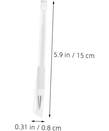 MUSISALY 1 Set Fixed Point Line Pen Brow Pencil Mark Pens Portable Marking Pen Tattoos Marker White Plastic 15.00X0.80X0.80CM White - Buy Online on SooperMarket.com