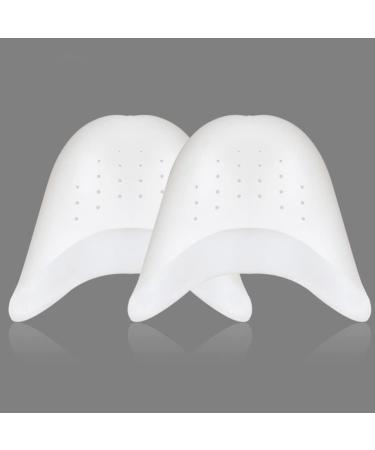 FOMIYES Silicone Pointed Dance Shoe Pads - High Heel Toe Protectors for Women - 1 Pair (White) - Buy Online on SooperMarket.com