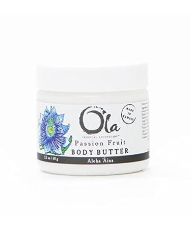 Ola Passion Fruit Body Butter with Pure Tropical Oils and Plant Extracts - 2.1oz
