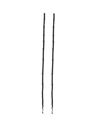 Cabilock 2pcs Coat Rack Multi-Purpose Hook Belt Towel Hooks Baseball Hat Holder for Door Over Door Hanger 216x2.5x0.2cm Black