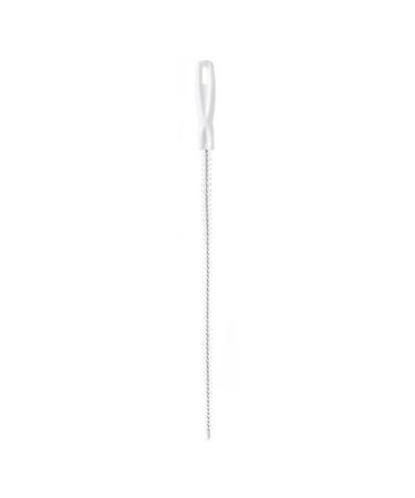 Flexible Sink Cleaning Brush Pipe Dredging Brush Sewer Hair Clog Removal Tool with Long Spiral Nylon Bristles Cleaning Brush White 1PC