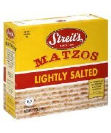 Streits Matzo, Lightly Salted, 11-ounce Box (Pack of 5)