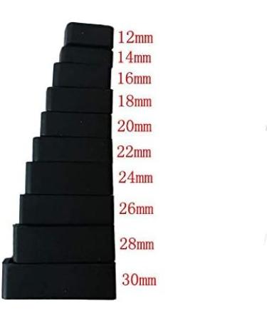 SYBL 8 Pack Rubber Watch Band Loops - Replacement Silicone Strap Keeper Rings (Black) | 12mm-26mm - Buy Online on SooperMarket.com
