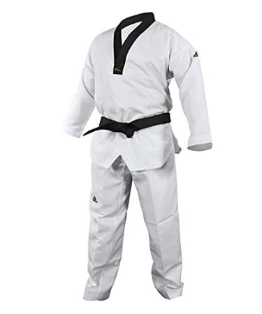 adidas Adi Start II Black V-Neck Black Belt Taekwondo Dobok Uniform 5