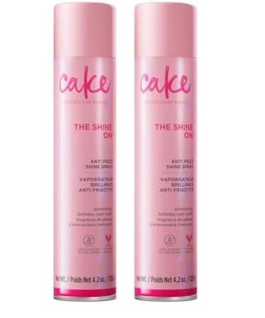 Cake Beauty Lustrous Shine Anti Frizz Shine Spray 4.2 oz (Pack of 2) 4.2 Ounce (Pack of 2)
