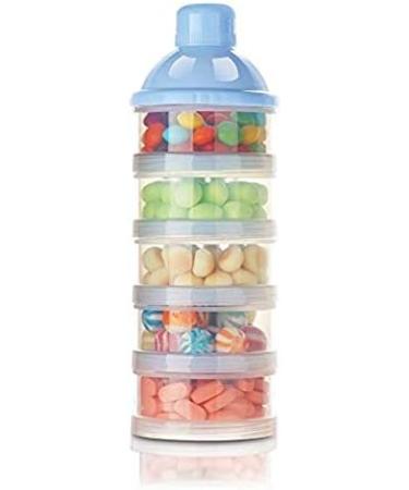 Felly Portable 4-Layer Formula Dispenser & Snack Storage Box - Blue | Ideal for Travel & Outdoor Activities - Buy Online on SooperMarket.com