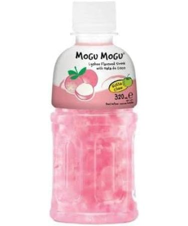 Mogu Mogu Lychee Flavoured Drink with NATA de Coco (Gotta Chew) | On the Go Drink | Jelly Texture | Refreshing Taste | No Added Preservatives and Colours | 320ml x 6 Bottles - Buy Online on SooperMarket.com