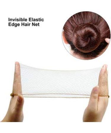 30Pcs Blonde Elastic Edge Mesh Hair Nets for Ballet Dance - Invisible Hair Bun Holder - Buy Online on SooperMarket.com