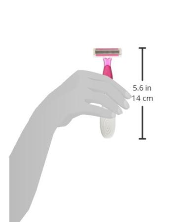 BIC Soleil Comfort Disposable Razors for Women - 4 Flexible Blades, Comfortable Grip, Assorted Colors - 3-Count - Buy Online on SooperMarket.com