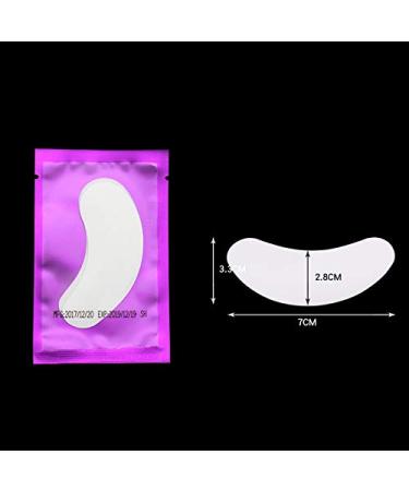 100 Pairs Under Eye Gel Pads for Lash Extensions - Pink+Purple | Lint Free Eyelash Extension Gel Patches Kit - Makeup Supplies - Buy Online on SooperMarket.com