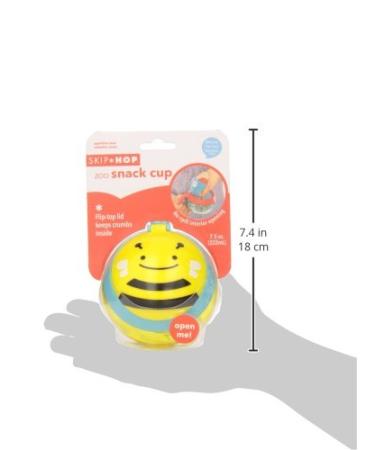 Shop Skip Hop Zoo Snackcup - Colorful Snack Box & Storage Container for Kids | Brooklyn Bee - Buy Online on SooperMarket.com