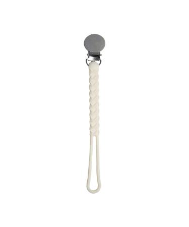 JIANIAO Silicone Pacifier Clip  100% Silicone Pacifier Strap with Clip Keeps Pacifiers  Teethers & Small Toys in Place  Features One-Piece Beaded Design & Silicone Cord