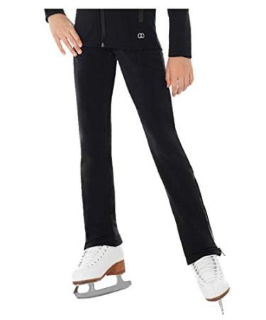 Mondor 1011 Black Powerflex Girls Kids Figure Skating Pants Black 4-6
