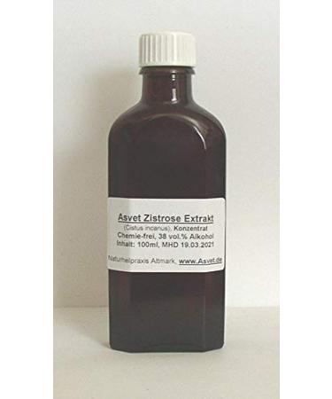 Asvet Cistus drops 100ml Cistus incanus tincture 1:1 ratio vegan without chemicals