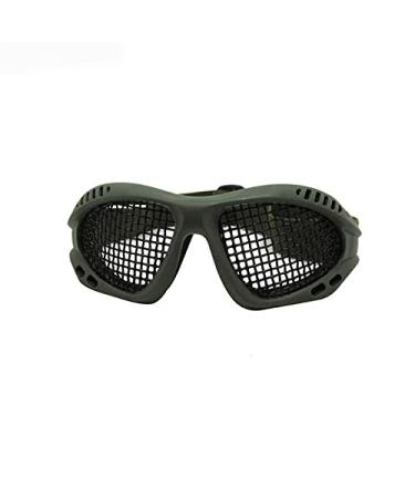 MarketBoss Cool Steel Mesh Airsoft Goggles Eye Protection Eyeglasses For Paintball Games CS Cycling Outdoor Sports Army Green