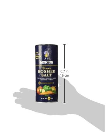 Morton Coarse Kosher Salt 16 oz - Pure & Natural Sea Salt for Cooking - Buy Online on SooperMarket.com