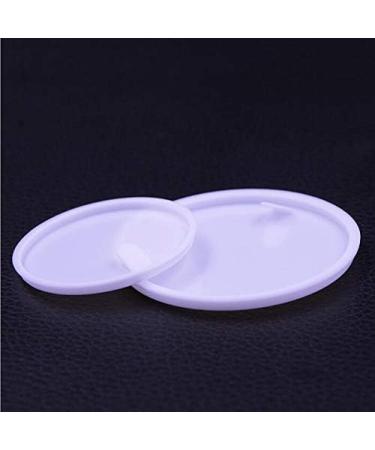 6 x Empty White Plastic Containers for Makeup | Travel Cosmetic Bottles with Screw Cap & PP Liner | Ideal for Eyeshadow Cream Lotion & Lip Balm (100g/3.4 oz) - Buy Online on SooperMarket.com