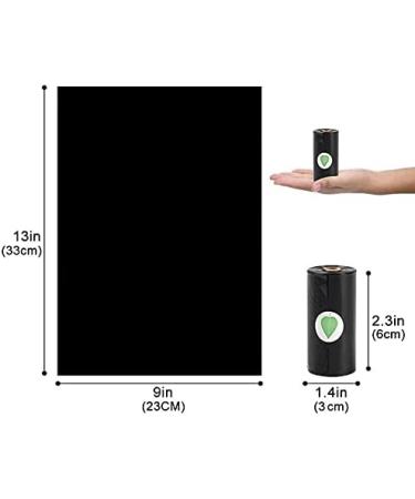 Nestling Biodegradable Dog Poop Bags with Dispenser - 300 Thick Strong Corn Starch Waste Bags (Black) - Buy Online on SooperMarket.com