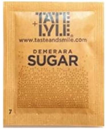Brown Demerara Cane Sugar Sachets - 300 Individually Wrapped Pure Granulated Packs - Buy Online on SooperMarket.com
