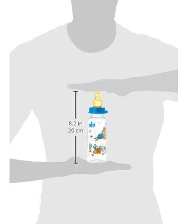 Buy Nip Standard Bottle PP with Anatomical Latex Teat - 250ml Blue Size M (6 Months+). International Shipping Available! - Buy Online on SooperMarket.com