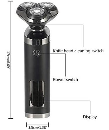 Electric Razor for Men - 3 in 1 Wet & Dry Bald Head Shaver | Cordless Rechargeable Grooming Kit with LED Display - Buy Online on SooperMarket.com
