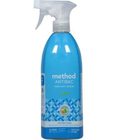 Method Antibacterial Bathroom Cleaner - Spearmint 28 Fl Oz | Removes Mold & Mildew Stains | Eco-Friendly & Effective - Buy Online on SooperMarket.com
