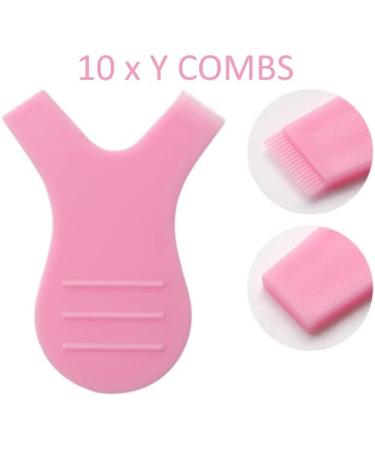 15 Pairs of Small Lash Lifting Silicon Curlers Shields Pads Pink & 10 Y Combs for Lash Lift Perming Lifting Small Size Eyelash Lifting Perming Curlers Pads Shields Eyeluvlashes - Buy Online on SooperMarket.com