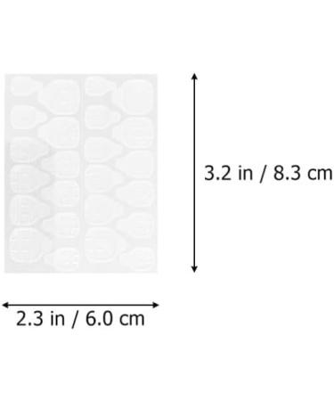 FOMIYES 40 Sheets Nail Jelly Glue Nail Double-sided Glue Nail Tip Fixing Stickers Fake Nail Sticky Glue Nail Glue Stickers Nail Art Supplies Nails Silica Gel Invisible Adhesive - Buy Online on SooperMarket.com