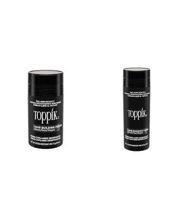 Toppik Bundle Pack Hair Building Fibers for Instantly Fuller Hair Black Fill In Fine or Thinning Hair Instantly Thicker Looking Hair 12 g + 27.5 g
