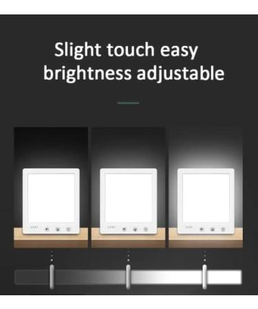 LED Light Therapy Lamp Easy Control Timer Adjustable 3 Colour Temperature (3000-6500K) Brightness (up to 10000LUX) (White) - Buy Online on SooperMarket.com