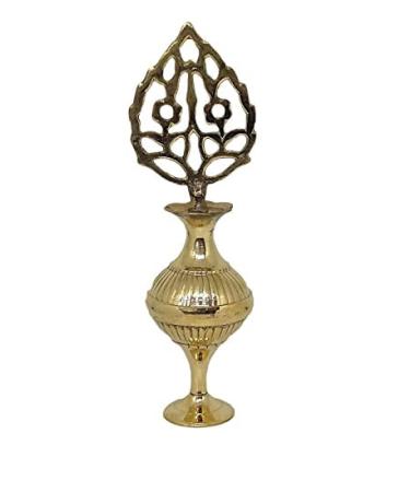 BlueQueen Islamic Brass Surmadani Antique Bottle Hand Pot - Vintage Engraved Crafted Kajal Holder Case for Women - 5 Inch - Perfect for Wedding Party - Includes Free Surma Powder - Buy Online on SooperMarket.com